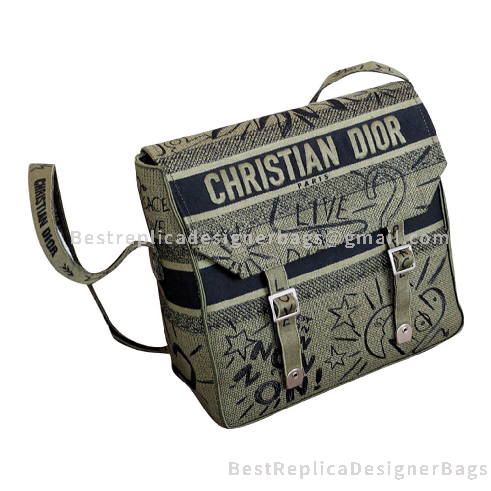 Dior Christian Messenger Bag Green